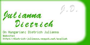 julianna dietrich business card